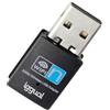 iggual Adattatore USB-WiFi per PC. Velocità 300 Mbps. Stick USB 2.0. Banda 2,4 GHz Dongle wireless. Spiedino per PC, sicurezza WPA/WPA2, compatibile con Windows, macOS e Linux, con indicatore LED.