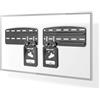 NEDIS Supporto fisso per TV a parete - 43-85 - Peso massimo supportato dello schermo: 60 kg - Distanza minima dal muro: 7.50 mm - Acciaio - Nero