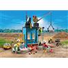 PLAYMOBIL Set da cantiere con impalcatura, verricello e figure di operai 71650