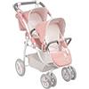 MUÑECAS ARIAS Passeggino gemellare per bambole con borsa UNIVERSE 45X70X73CM