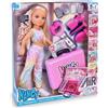Bambola con strumento per acconciature 5 in 1 e valigetta NANCY-AIR-STYLER