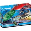 PLAYMOBIL Elicottero della polizia con inseguimento in paracadute e figure 70569