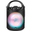 REIG Altoparlante Bluetooth portatile con microfono, radio FM, USB e luce LED