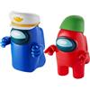 BIZAK Confezione da 2 action figure e accessori a sorpresa AMONG-US S2 12 CM