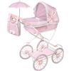 DECUEVAS Carrozzina per bambole pieghevole con ombrellino e borsa SOPHIE 81075