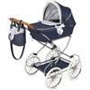DECUEVAS Passeggino per bambole pieghevole con borsa VINTAGE 80044