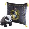 Peluche di tasso con cuscino con stemma ricamato HARRY POTTER HUFFLEPUFF 20 CM