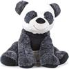 FAMOSA Peluche gigante orso panda SOFTIES-NATURE 80 CM