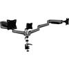 DIGITUS Supporto da scrivania triplo per monitor con molla a gas 17-27" VESA 100
