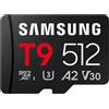 compatibile con SAMSUNG Scheda di memoria microSDXC UHS-I T9 512GB U3 V30 A2 MB-