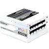 UNYKACH Alimentatore ATX modulare per PC ATILIUS-WHITE 650W