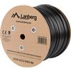 Bobina di cavo Ethernet rigido in rame puro per esterni CAT6 U/UTP AWG23 305 M L