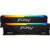 Kit di memoria RAM DIMM per desktop con illuminazione RGB FURY BEAST DDR4 3200MH