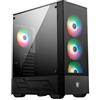 Case gaming mid-tower ATX con pannello in vetro temperato MAG FORGE-112R 4X120MM