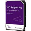 Western Digital Disco rigido interno da 3,5 pollici per videosorveglianza PURPLE-PRO WD181PURP 1