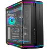 NOX Case gaming mid tower ATX con vetro curvo e ARGB HUMMER-ANVIL GPU-410MM