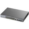 ZYXEL Switch gestito Gigabit PoE a 16 porte con 2 porte SFP combo GS1350-18HP