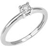 BLISS Anello in Oro Bianco 18kt e Diamante