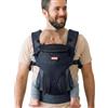Beco Ventura Marsupio Neonato 0-36 Mesi, Marina (3,2-20 kg) | Tessuto stretch riciclato traspirante, 3 posizioni ergonomiche, seduta a M con zip, poggiatesta e cintura imbottita