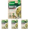 Knorr Risotto con Carciofi, Risotto Pronto con Ingredienti Naturali, 100% Riso Italiano e Chicci al Dente, Preparazione in Pentola o al Microonde, 175g, 2 Porzioni (Confezione da 4)