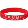 JewelryWe Trump, bracciale in silicone rosso, Donald Trump 2024, bracciale in silicone per campagna elettorale, braccialetti in gomma, sport, motivazionali, regali ispiratori per uomini, donne,