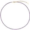 COAI Collana da Donna con Perline di Pietre Naturali, Collana Fina Stile Minimalista da Donna Leggera per l'Estate