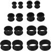 Xatgiouy 16 dilatatori in silicone, dilatatori per orecchie, per uomini e donne, kit di dilatatori per lobi con doppia svasatura, in 8 misure da 6 mm a 20 mm, 6mm 8mm 10mm 12mm 14mm 16mm 18mm 20mm, Silicone