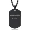 Vnox Collana in argento personalizzata con nome personalizzato in argento con ciondolo tag cane personalizzato Argento personalizzato,catena libera