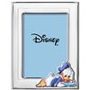 VALENTI & CO. Disney Baby - Paperino - Cornice Porta Foto in Argento con dettagli dipinti a Colori da Tavolo o Comodino per la Cameretta del Bambino perfetta come Idea Regalo Battesimo o Compleanno