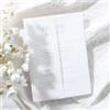 UNIQOOO Confezione da 120 giacche in pergamena prepiegate per inviti da 12,7 x 17,8 cm, elegante carta velina semitrasparente, 115 g/m², accessori per inviti di nozze, per buste da 12 x 17 cm
