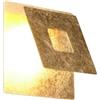 Trio Leuchten Leano 240319179 - Lampada da parete in metallo dorato, con LED da 6 Watt, paralume orientabile