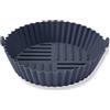 Fackelmann Stampo per Friggitrice ad Aria Rotondo in Silicone 15 cm, Teglia Contenitore Riutilizzabile Antiaderente, Fino a 230°C, Manici per Forno a Microonde, Friggitrice ad Aria e Lavastoviglie