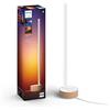 Philips Hue Gradient Signe Oak, Lampada da tavolo LED smart, Bianco | Luce bianca e colorata, 12 W, In quercia, Fusione di colori uniforme, Smart Home, Controllo vocale