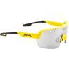 Spiuk Occhiali Lyra, lenti a specchio, argento, unisex, giallo | Lente sostituibile