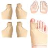 ARYIMYDP 2 Paia Tutore Alluce Valgo Correttore Lavabile, Calzini Alluce Valgo con Silicone Integrato, Corretivo del Separatore Dita Piede, Taglia 37-43, per Uomini Donne