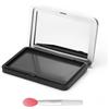 UOCAI Tavolozza magnetica vuota per make-up, palette magnetica per ombretto, rossetto, blush, polvere, con pennello per labbra, nero, unisex