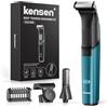 kensen Rasoio Elettrico Corpo Uomo 100 Minuti di Autonomia Verde+nero | Rasoio Corpo Uomo Intimo Impermeabile Depilatore Intimo Wet & Dry con Pettini Regolabili 1-10mm per a tutto il corpo