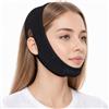 Haoutdory Maschera V per il Viso,Maschera Rassodante Riutilizzabile per il Contorno V,Maschera Lifting Ice-Cool per V Line,Fascia Snellente per Doppio Mento e Pelle Rilassata,E