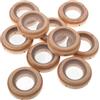 NIYANGLE Anello Porta-bruciatore per Moxibustione 10 Pezzi con Cuscinetto Isolante Termico, Kit per Ombelico Comfort Addominale, Dispositivo Moxa Sicuro per Terapia Tradizionale