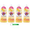 Beni Culinari 4 ammorbidenti concentrati Chanteclair, fiori d'arancio e narciso, 90 lavaggi, 1800 ml + portachiavi Beni Culinari