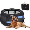 KingCamp Recinto per Cuccioli Pieghevole 127cm, Box per Cani di Grande,L | Recinto Pop-Up Stabile e Sicuro con Fondo Rimovibile, Tessuto Oxford 600D, 4 Picchetti, Portatile per Interno ed Esterno