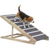 PawHut Rampa per auto regolabile pieghevole per cani grandi 35-50 cm | Rampa per animali, scala per animali, 4 altezze regolabili, per letto alto e divano.