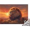 6N2X9A4S Leone Maestoso Puzzle 1000 Pezzi Carta per Adulti Tramonto nella Savana Gioco di Puzzle per Famiglia Relax Decorazione Regalo 38x26cm/1000pcs