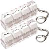 Generico 2PCS Mini Portachiavi Gatto Tastiera Antistress Adulti Bambini | Portachiavi Antistress, 4-Clicker Tastiera, Anti Stress Gadget per Lavoro, Viaggi, Ufficio, Scuola, Interno E Esterno