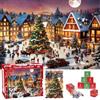 Amicably Calendario dell'Avvento di Natale, puzzle, 24 scatole, 1008 pezzi, tema animali di Natale