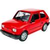 Generic Welly - Modellino di auto compatibile con FIAT 126 rosso, identico a Polski, FIAT 126p 1972-2000, 1/21, 1:21, in metallo
