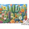 6N2X9A4S Giardino di Cactus Fioriti Puzzle 1000 Pezzi Carta per Adulti Natura Colorata Rilassante Decorazione Casa Famiglia Regalo 52x38cm/1000pcs