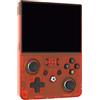 Kazafa Console di gioco portatile, schermo da 4,5 pollici, 64 GB (rosso traslucido)