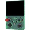 Kazafa Console di gioco portatile con schermo da 4,5 pollici, 64 GB (verde trasparente)