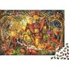 DAFUfbw Forest Cabins Puzzle for Adultos 1000Pc Riciclabile Fantasy Woods Senior Puzzles Difficile E Stimolante Allevia La Demenza Senile Attività 38x26cm/1000pcs